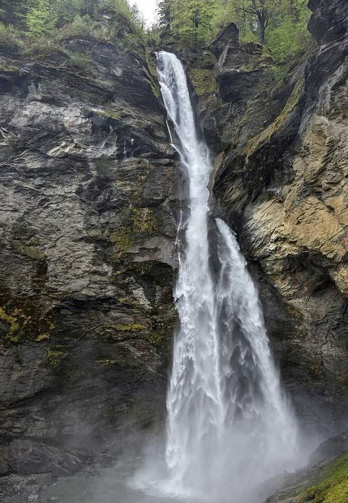 Switzerland’s Reichenbach Falls is one of the highest falls in the Alps. Reichenbach is located in Bern canton and consists of five cascades with an overall height of 200 m (650 ft).