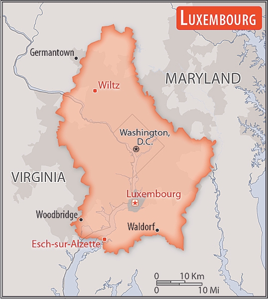 <p>slightly smaller than Rhode Island; about half the size of Delaware</p>