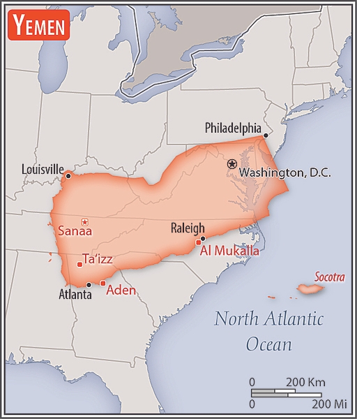 <p>almost four times the size of Alabama; slightly larger than twice the size of Wyoming</p>