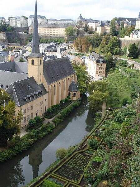 St. John's Church in the Grund District, Luxembourg City.