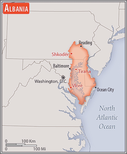 <p>slightly smaller than Maryland</p>
