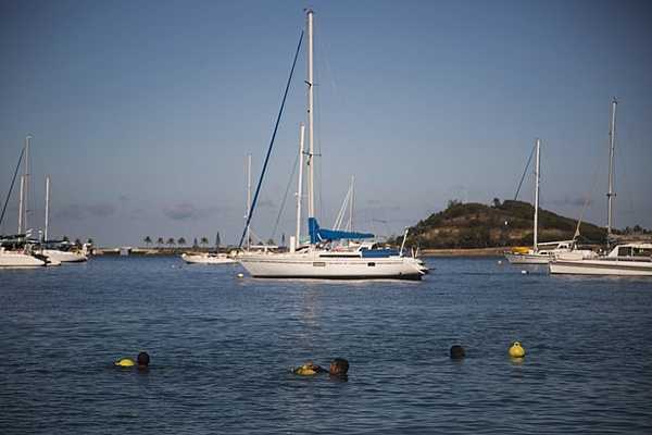 The harbor at Noumea in New Caledonia. Photo courtesy of the US Marine Corps/ Sgt. Douglas D. Simons.