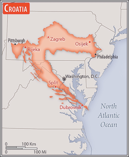 <p>slightly smaller than West Virginia</p>