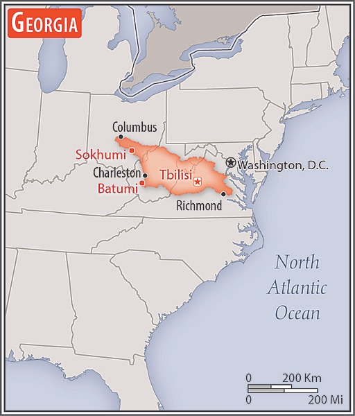 <p>slightly smaller than South Carolina; slightly larger than West Virginia</p>